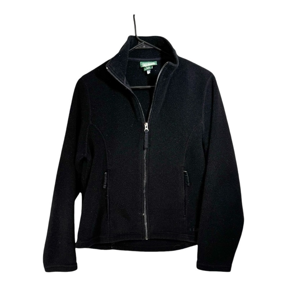 L.L. Bean Full Zip Fleece Jacket in Black